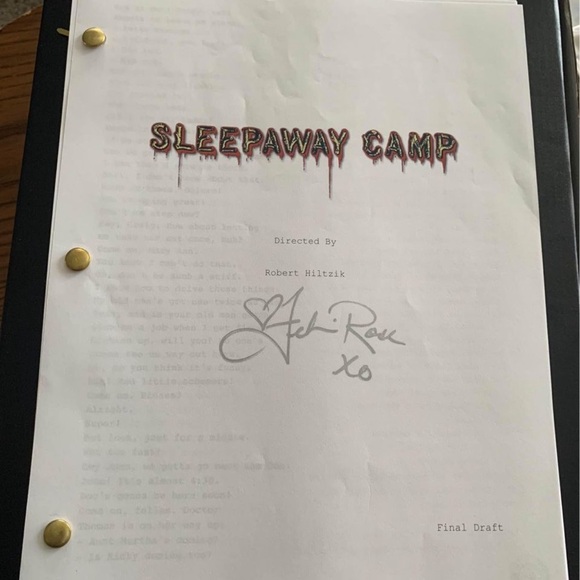 FELISSA ROSE AS ANGELA IN SLEEPAWAY CAMP AUTOGRAPHED SCRIPT - Picture 2 of 3